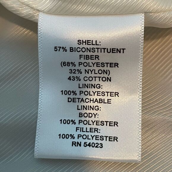 Banana Republic Heritage Utility Jacket Coated Cotton Stone Beige Knit M - Picture 7 of 7